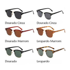 Óculos de sol vintage polarizados para homens e mulheres - DITUIEO