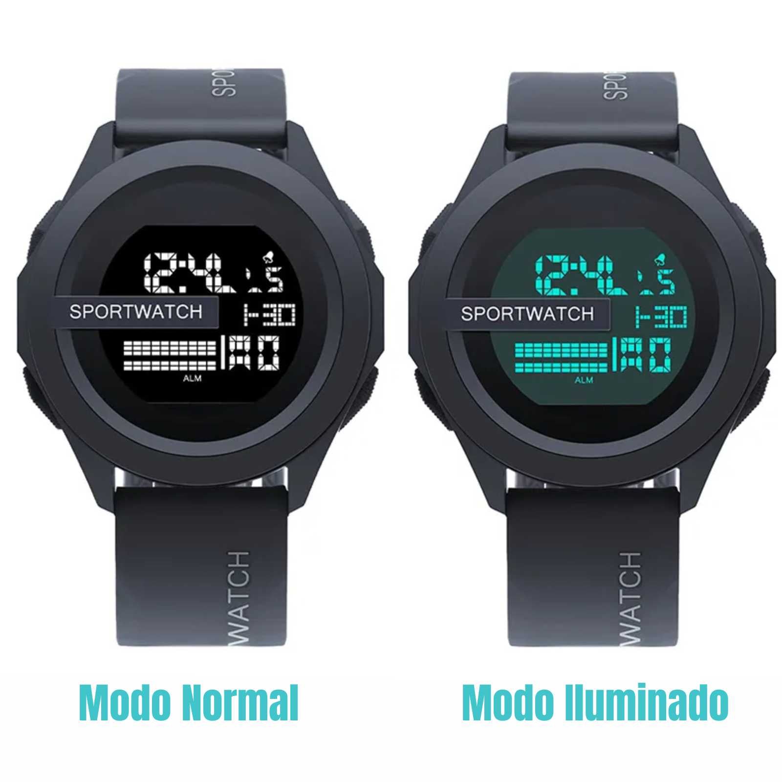 Esporte masculino led relógios marca de tipo digital - Yikaze