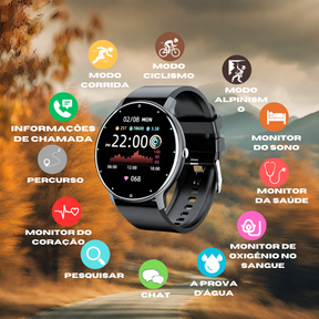 Smartwatch Zwear Zl02d  Bt 4.0 - O tempo todo com você!